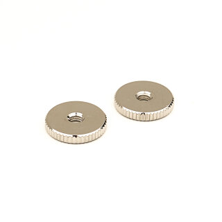 TW-MNG (2 pcs.) thumbwheels, BRASS, metric 4mm, nickel plated, glossy