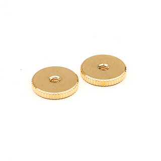 TW-MGG (2 pcs.) thumbwheels, BRASS, metric 4mm, gold plated, glossy