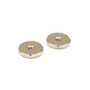 TW-ING (2 pcs.) thumbwheels, BRASS, inch 6-32, nickel...
