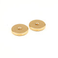 TW-IGG (2 pcs.) thumbwheels, BRASS, inch 6-32,  gold plated, glossy