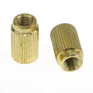 TPI-A-IGG          Faber 5/16-24 Inch Tailpiece Inserts (pair) Steel, gold plated, glossy