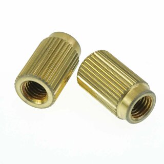 TPI-A-IGA          Faber 5/16-24 Inch Tailpiece Inserts (pair) Steel, gold plated, aged