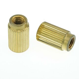 TPI-IGA        		Faber 5/16-24 Inch Tailpiece Inserts (pair) Steel, gold plated, aged