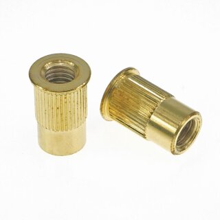 TPI-B-MGG          Faber 8mm metric Tailpiece Inserts (pair) Steel, gold plated, gloss