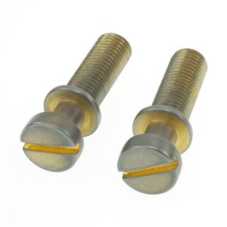 TPST-MGA        	Vintage style tailpiece studs, aged gold, METRIC