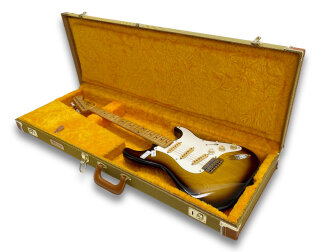 Lifton 57 Strat/Tele Reissue Case, real Tweed with yellow lining