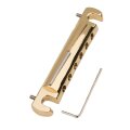 TBWC-59GG-HL        	Faber Vintage Spec ALU Compensated Wraparound Tailpiece, Gold, gloss, Intonationsleiste: Titan/Messing, Linkshand