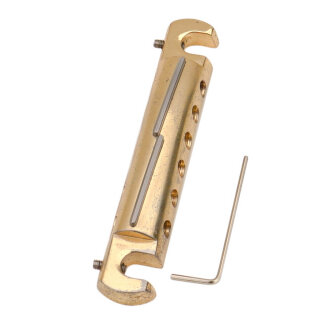 TBWC-59GA-TL        	Faber Vintage Spec ALU Compensated Wraparound Tailpiece, Gold, aged, Intonationsleiste: Titan, Linkshand