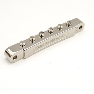 HYBRIDge-H-NG        ABRH Bridge, For Gibson® ABR-1, Gloss Nickel, Titanium/Brass saddles
