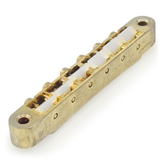 ABRH-GAN ABRH Bridge, For Gibson® ABR-1, Aged Gold, Nylon saddles