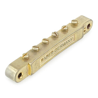 ABRH-GAN ABRH Bridge, For Gibson® ABR-1, Aged Gold, Nylon saddles