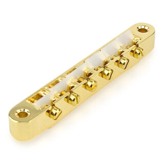 ABRM-GGN        ABRM Bridge, Fits 4mm studs, Gloss Gold, Nylon saddles