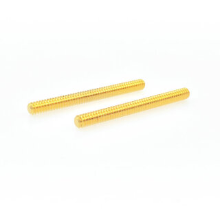 ST-XL MGG        	Faber 4mm 59 ABR Studs, BRASS, gold, glossy, XL-38mm length