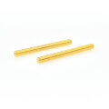 ST-XL MGG        	Faber 4mm 59 ABR Studs, BRASS, gold, glossy, XL-38mm length