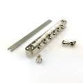 ABRL-NGN        ABRL Bridge, pat. pend. Locking System, Gloss Nickel, Nylon saddles