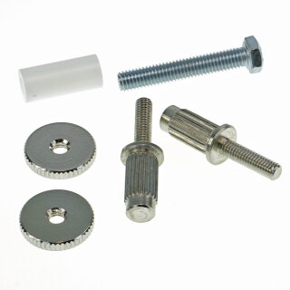 iNsert-ING          59 ABR-1 converter studs, 7mm/6-32inch, BRASS, nickel plated, glossy