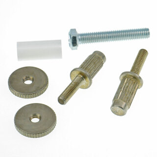 iNsert-INA          59 ABR-1 converter studs, 7mm/6-32inch, BRASS, nickel plated, aged
