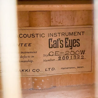 Tokai Cats Eyes Martin CE200W 1980 #L29