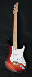 FA130S-CHM-HSS Faber Strat, cherry sunburst