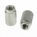 TPI-A-MNG          Faber, 8mm metric Tailpiece Inserts (pair) Steel, nickel plated, glossy