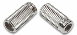 TPI-C-ING          Faber 5/16-24 Inch Tailpiece Inserts (pair) Steel, nickel plated, glossy
