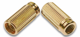 TPI-C-IGG          Faber 5/16-24 Inch Tailpiece Inserts (pair) Steel, gold plated, glossy