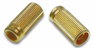 TPI-C-IGA          Faber 5/16-24 Inch Tailpiece Inserts (pair) Steel, gold plated, aged