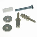 IBG-sert-MNG          Faber IBG-sert = Epiphone/Nashville to 59 ABR converter studs,  8mm/4mm, BRASS, nickel plated, glossy #1
