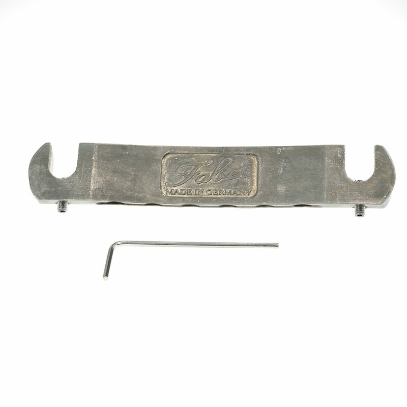 Faber TP59NS TP-59-NS Vintage Spec Alu-Stop-Tailpiece Nickel Satin Matte 3010-1