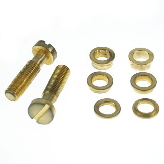TL-MGA        		Faber Tone-Lock Kit,  2 Schraubbolzen (Metric Gewinde-thread)  + 3 Paar Distanzhülsen, Gold- aged