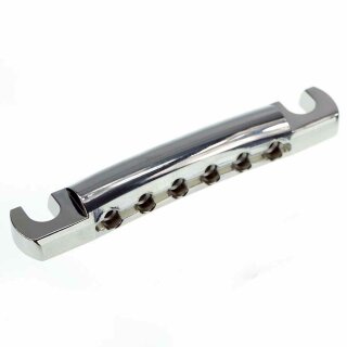 TP-59NG        Faber TP-59 Vintage Spec ALU Stop Tailpiece, Nickel, gloss