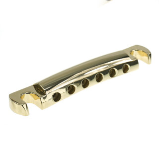 TP-59GG        Faber TP-59 Vintage Spec ALU Stop Tailpiece, Gold, glossy