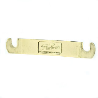 TP-59GG        Faber TP-59 Vintage Spec ALU Stop Tailpiece, Gold, glossy
