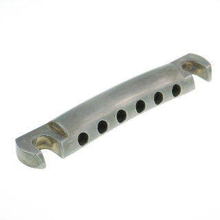 TP-59NA       Faber TP-59 Vintage Spec ALU Stop Tailpiece, Nickel, aged