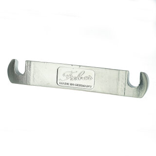 TP-59NS        Faber TP-59 Vintage Spec ALU Stop Tailpiece, Nickel, satin-matt