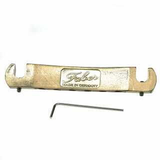TPW-59GA        	Faber Vintage Spec ALU Wraparound Tailpiece, Gold, aged