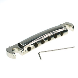 TPW-59NG        	Faber Vintage Spec ALU Wraparound Tailpiece, Nickel, gloss