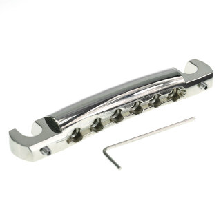 TPW-59NG        	Faber Vintage Spec ALU Wraparound Tailpiece, Nickel, gloss