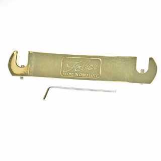 TPWC-59GG        Faber TPWC-59 Vintage Spec ALU Compensated Wraparound Tailpiece, Gold, glossy