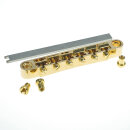 ABRL-GG        ABRL Bridge, pat. pend. Locking System, Gloss Gold, Brass saddles gold plated