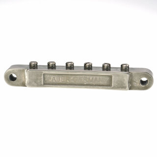 ABRH-NA        ABRH Bridge, For Gibson ABR-1, Aged Nickel, Brass saddles nickel plated
