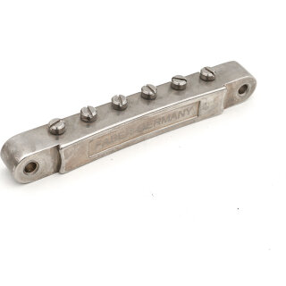 ABRN-TA        ABRN Bridge, Fits Nashv studs, Aged Nickel, TITANIUM saddles