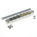 HYBRIDge-L-NG        ABRL Bridge, pat. pend. Locking System, Gloss Nickel, TITANIUM/Brass saddles