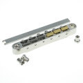 HYBRIDge-L-NG        ABRL Bridge, pat. pend. Locking System, Gloss Nickel, TITANIUM/Brass saddles