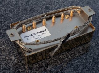 Faber Pickup Concerto grosso -Neck- Cover gold plated