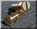 TPST-IGG, Vintage style tailpiece studs, Inch, gloss gold (pair)