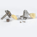 FKT33SBT-NA        	Faber Kluson style tuners, tulip knob, 3+3, separate bushing, nickel aged