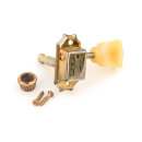 FKT33SBT-GA        	Faber Kluson style tuners, tulip knob, 3+3, separate bushing, gold aged