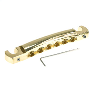TPW-59GG        	Faber Vintage Spec ALU Wraparound Tailpiece, Gold, glossy