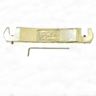 TPW-59GG        	Faber Vintage Spec ALU Wraparound Tailpiece, Gold, glossy